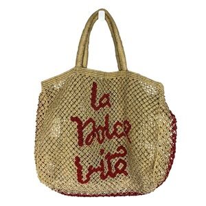 The Jacksons La Dolce Vita Jute Large Tote